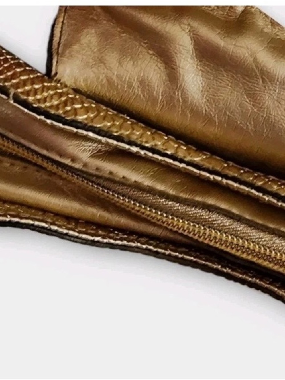 VERSACE Parfums METALLIC GOLDEN COSMETICS CASE BAG CLUTCH & 1 MALLY EYESHADOW - Picture 8 of 10